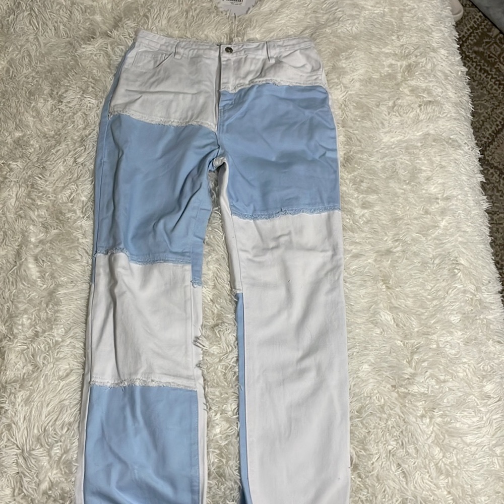 Terah Color Block Denim Jeans - Princess Polly